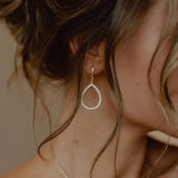 Pearshape diamond earrings