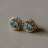 Blue Topaz studs