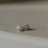 Blue Topaz studs
