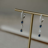 Blue sapphire drops