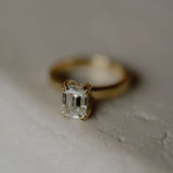 The hidden Halo Emerald ring
