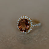Oval wiskey - tourmaline