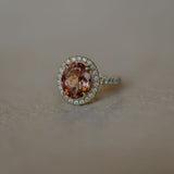 Oval wiskey - tourmaline