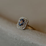 Royal Blue sapphire ring