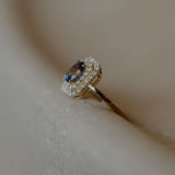 Royal Blue sapphire ring