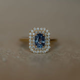 Royal Blue sapphire ring