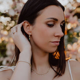 Emerald drop earrings