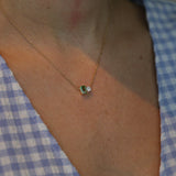 Toi et moi tsavorite en diamant