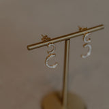 Lune diamond earrings