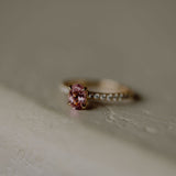 Oval pink tourmaline