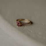 Oval pink tourmaline