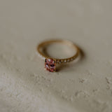 Oval pink tourmaline