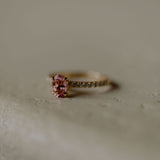 Oval pink tourmaline