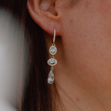Aquamarine drop Earrings
