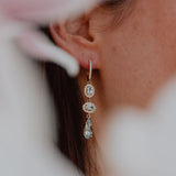 Aquamarine drop Earrings
