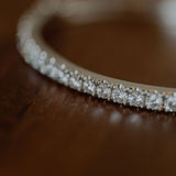 White gold diamond bangle