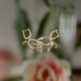 Pearshape diamond earrings