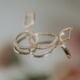 Pearshape diamond earrings