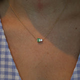 Toi et moi tsavorite en diamant