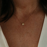 Octagon diamanten pendant