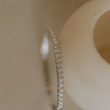 White gold diamond bangle