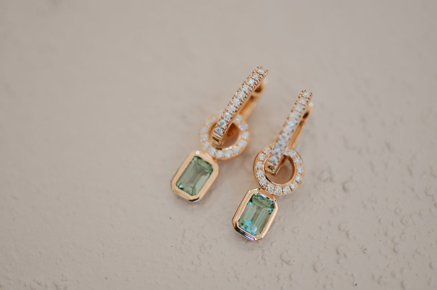 Tourmaline earrings