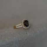 Green sapphire