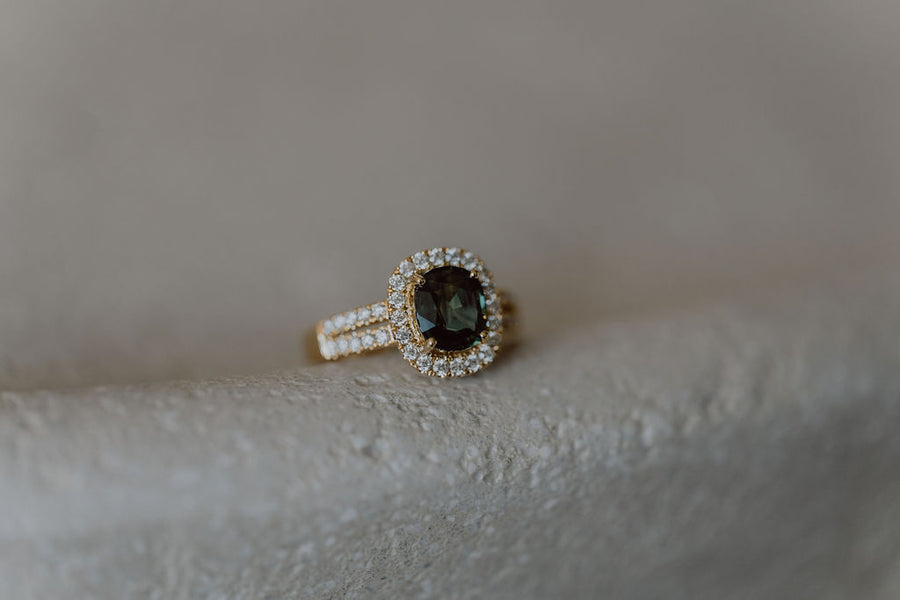 Green sapphire