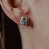 Blue Topaz studs