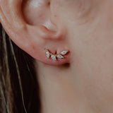 Marquise studs