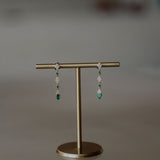 Emerald drop earrings