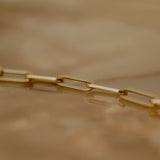 18K paperclip bracelet big