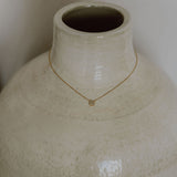 Octagon diamanten pendant