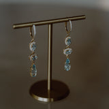 Aquamarine drop Earrings