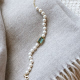 Pearl and tourmaline bracelet