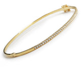 18K diamond bangle