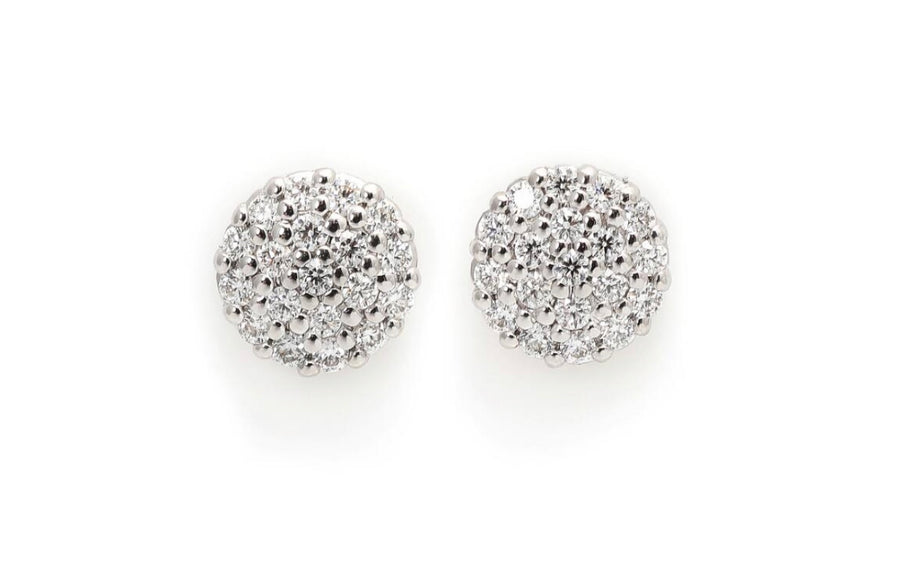 18K diamond earrings