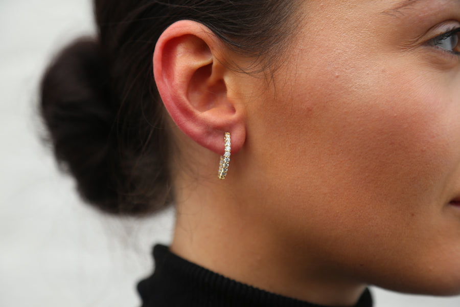 In & out diamond earrings